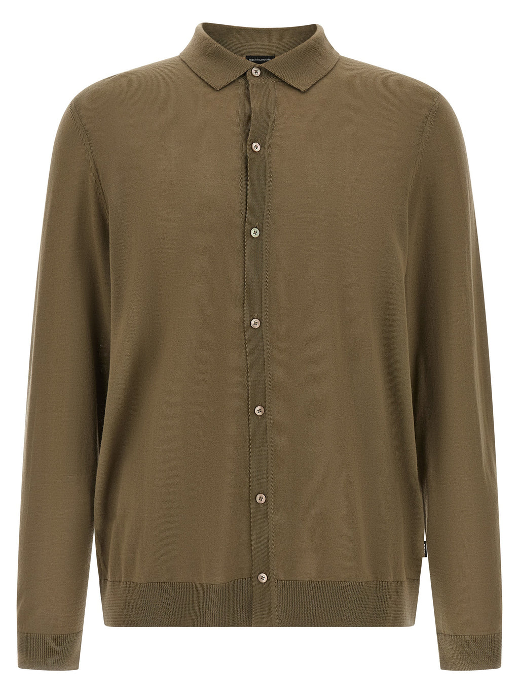 Hugo Boss Zweifarbige Poloshirt aus reiner Schurwolle