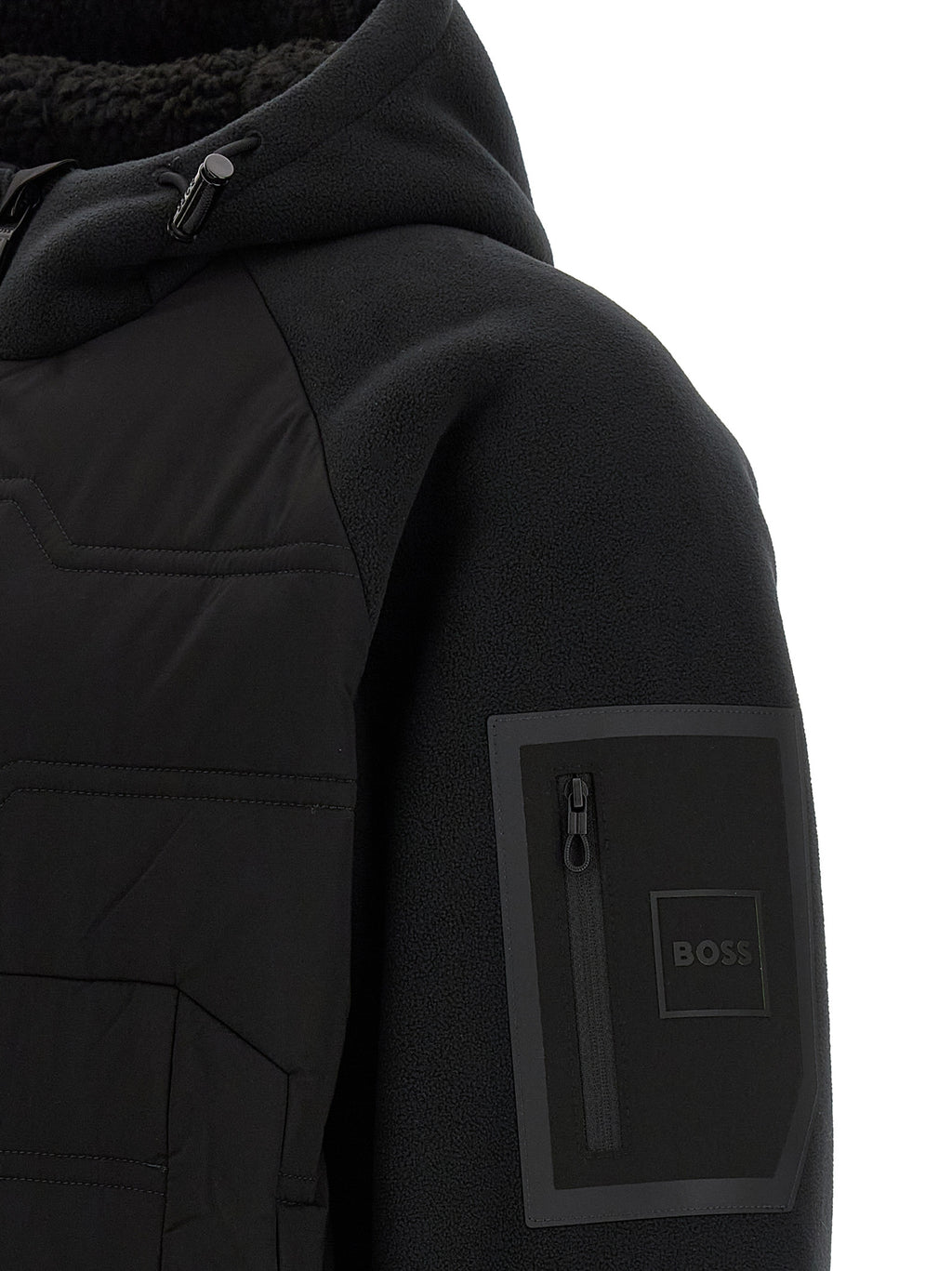Hugo Boss Schwarze Shell-Jacke aus Polyester
