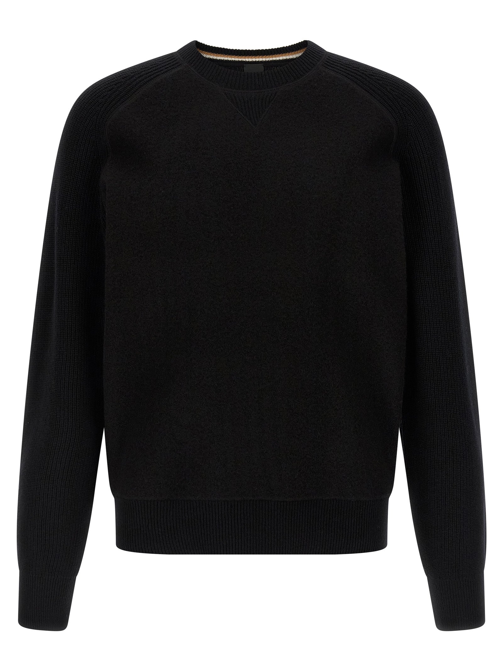 Hugo Boss Schwarzer Cardigan aus Schurwolle