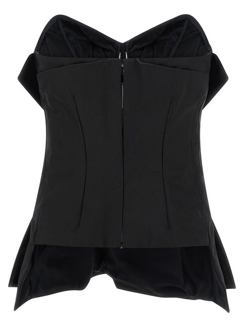 Alexander McQueen Schwarze Tanktops aus Polyester