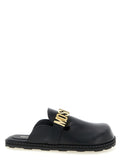 Moschino Schwarze Clogs aus Kalbsleder