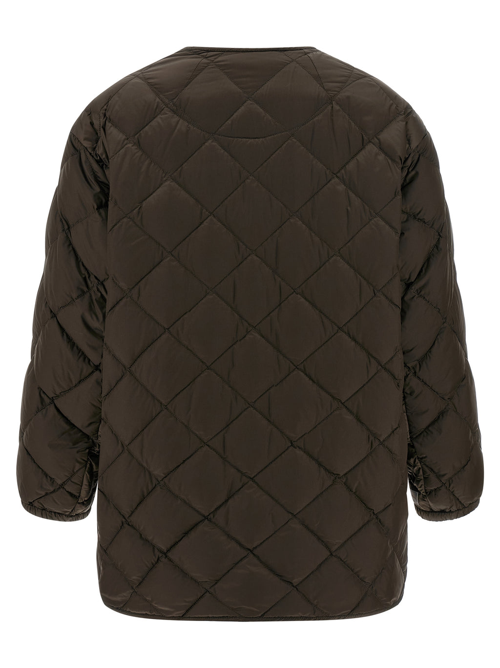 Max Mara Braune Polyamid-Jacke in voller Länge