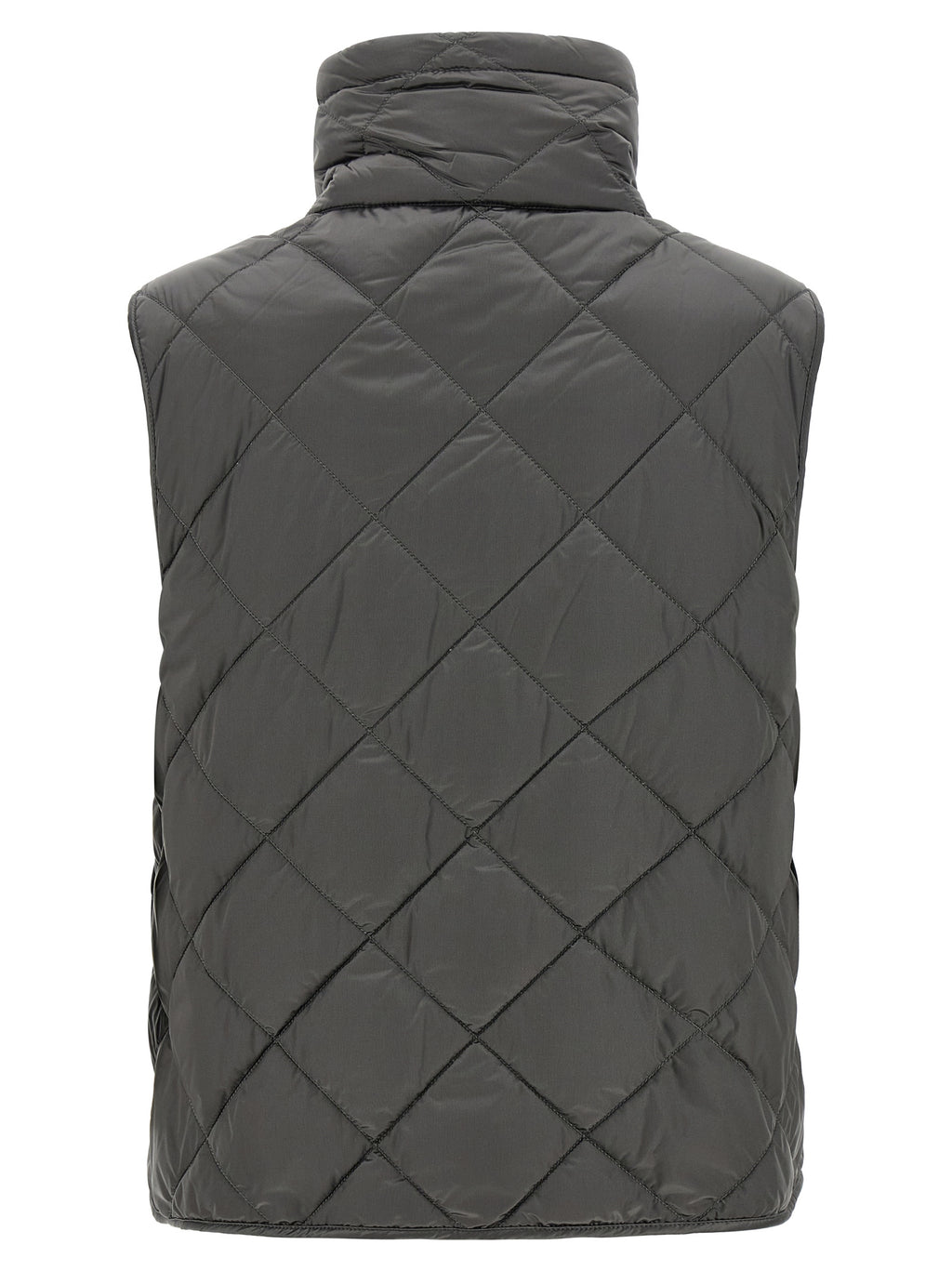 Max Mara Graue ärmellose Jacke aus Polyamid