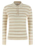Max Mara Beige Kaschmir-Poloshirt