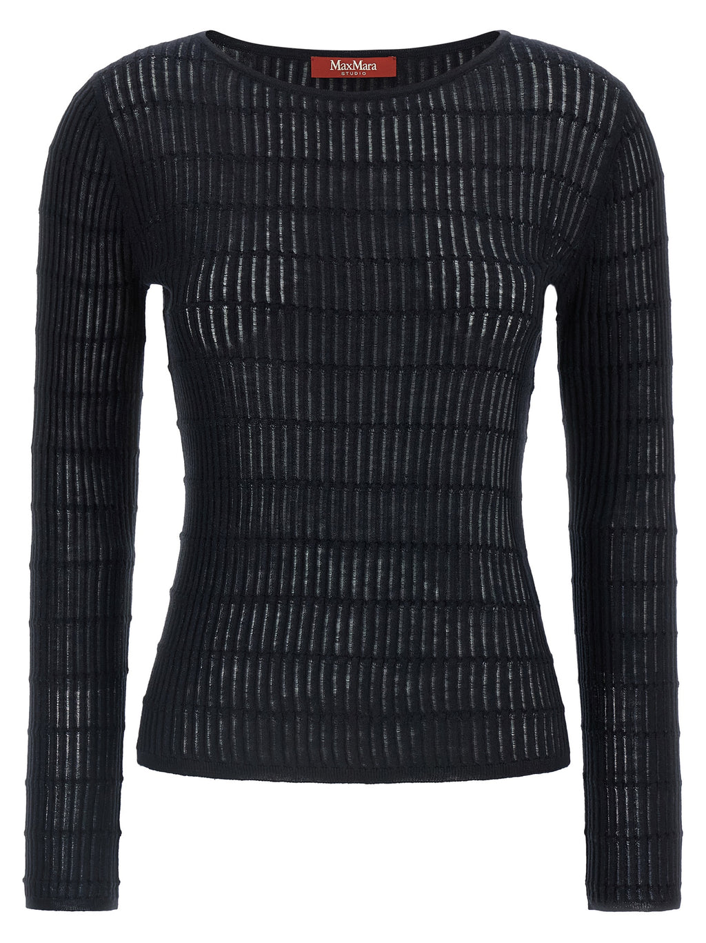 Max Mara Blauer Seiden-Cardigan
