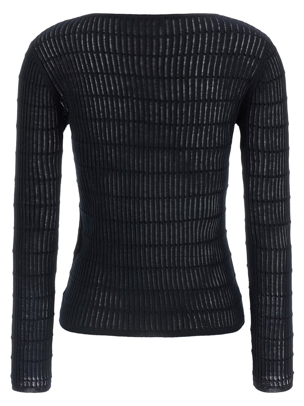 Max Mara Blauer Seiden-Cardigan