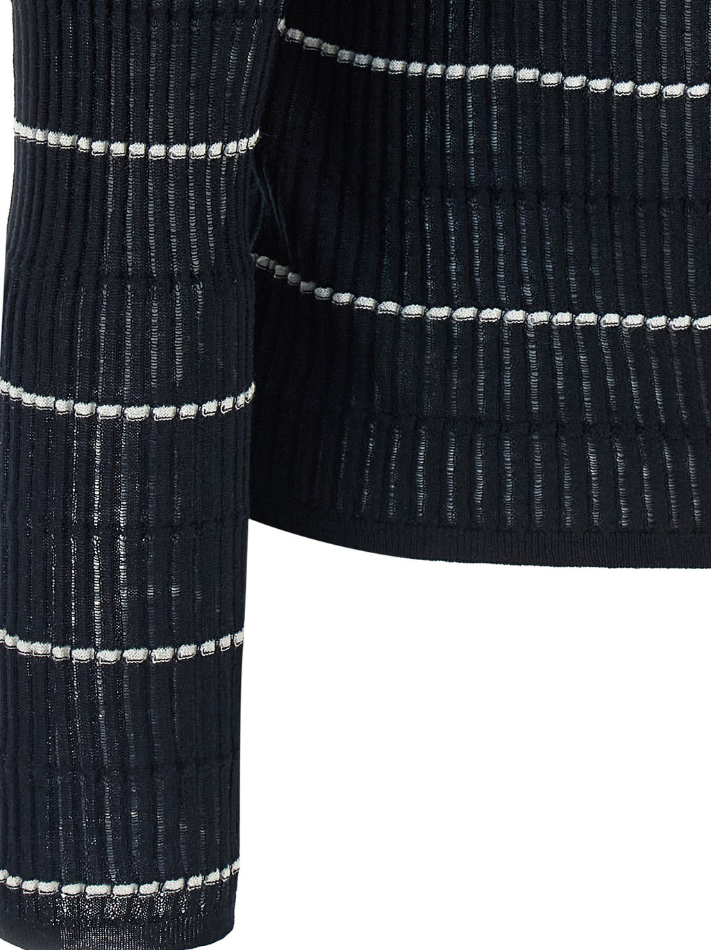 Max Mara Blauer Seiden-Cardigan