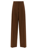 Max Mara Braune Hose aus reiner Schurwolle