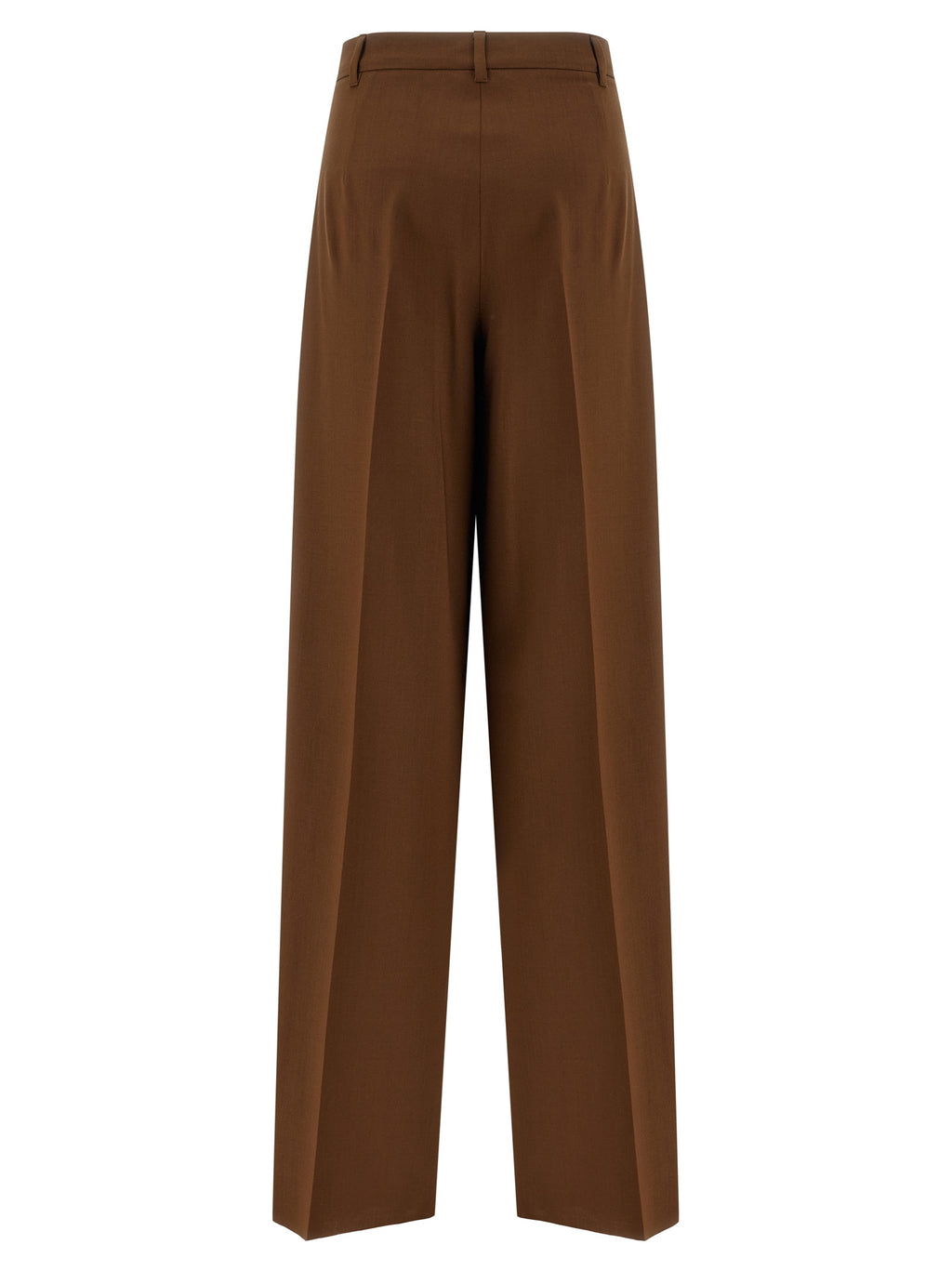 Max Mara Braune Hose aus reiner Schurwolle