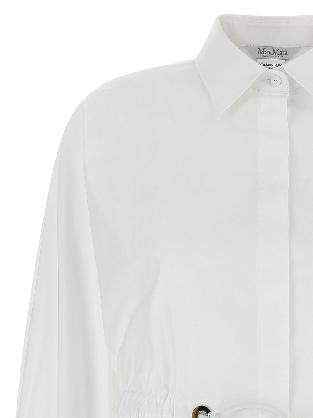 Max Mara Weiße Baumwollbluse