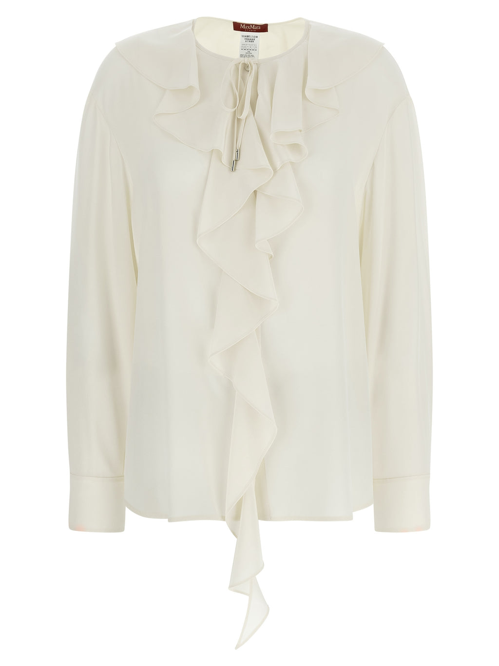 Max Mara Seidenbluse in Weiß