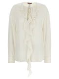 Max Mara Seidenbluse in Weiß