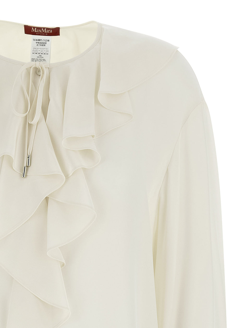 Max Mara Seidenbluse in Weiß