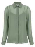Max Mara Zweifarbige Seidenbluse
