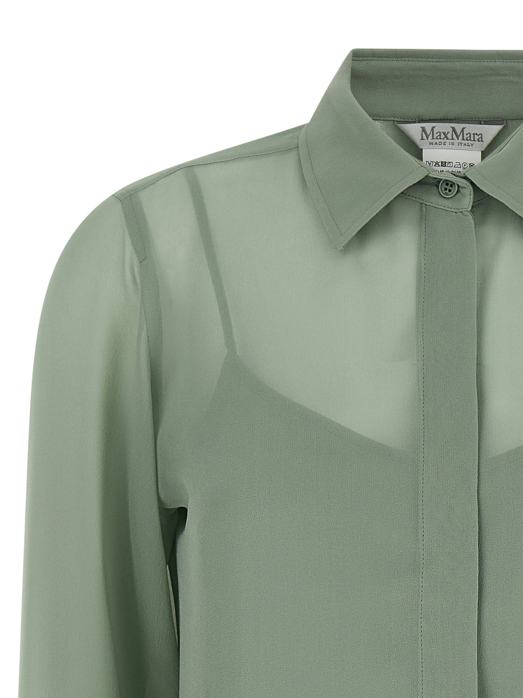 Max Mara Zweifarbige Seidenbluse