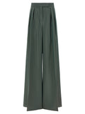 Max Mara Zweifarbige Hose aus reiner Schurwolle
