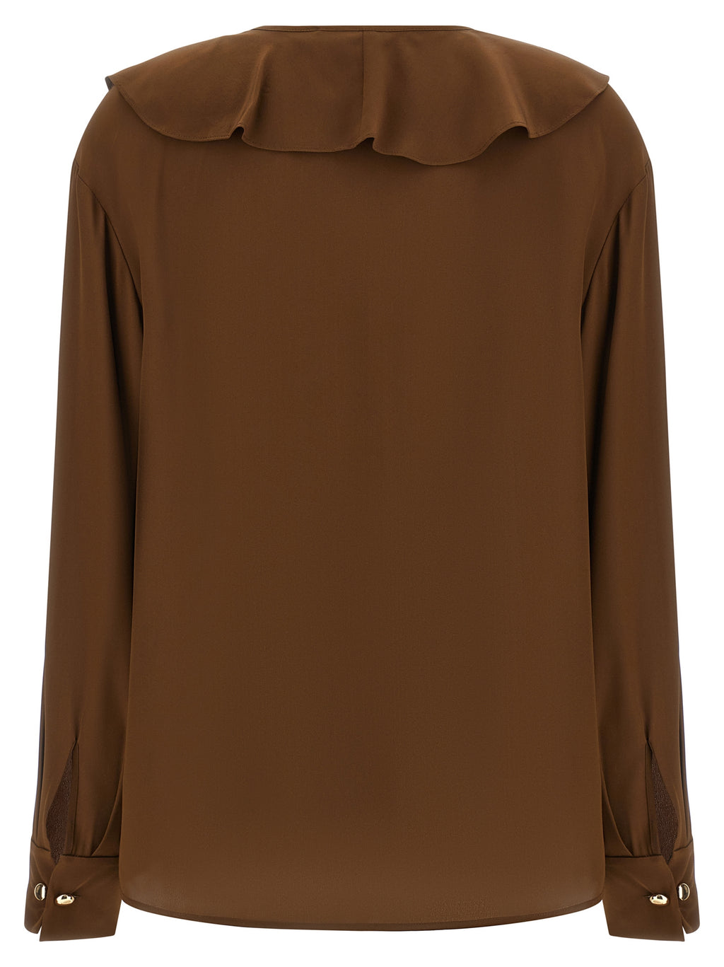 Max Mara Braune Seidenbluse