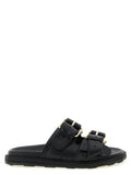Moschino Schwarze Kalbsleder-Slipper