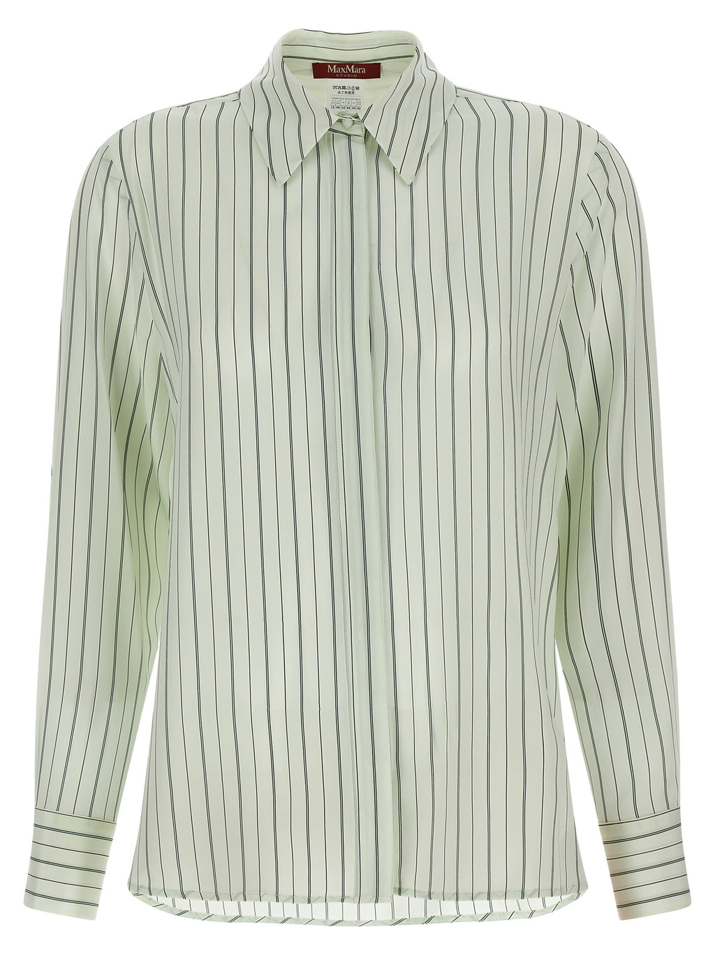 Max Mara Zweifarbige Seidenbluse