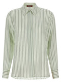 Max Mara Zweifarbige Seidenbluse
