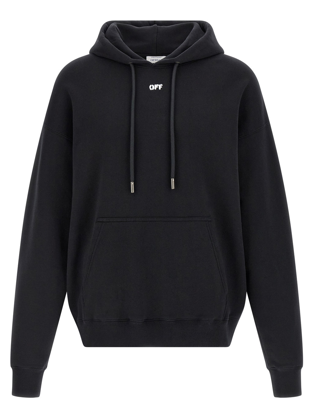 Off-White Schwarzer Baumwoll-Sweatshirt