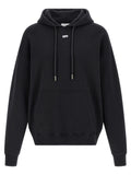 Off-White Schwarzer Baumwoll-Sweatshirt