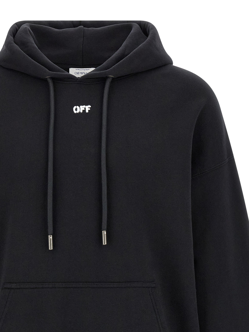 Off-White Schwarzer Baumwoll-Sweatshirt