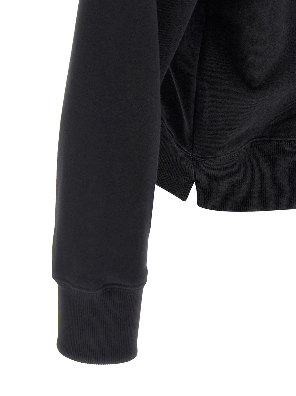 Off-White Schwarzer Baumwoll-Sweatshirt