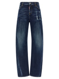 Dsquared² Blaue Baumwolljeans im Relaxed Fit