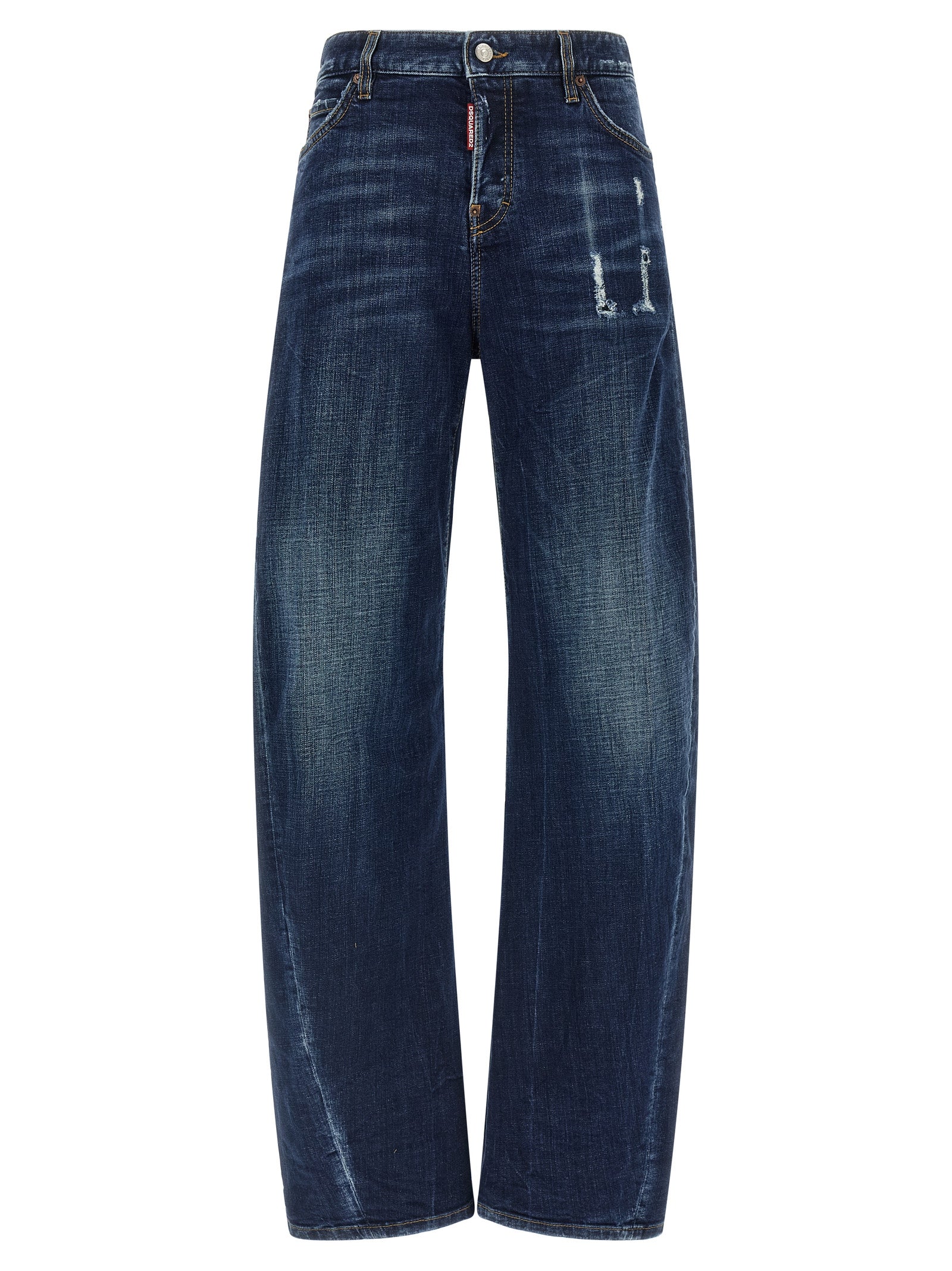 Dsquared² Blaue Baumwolljeans im Relaxed Fit