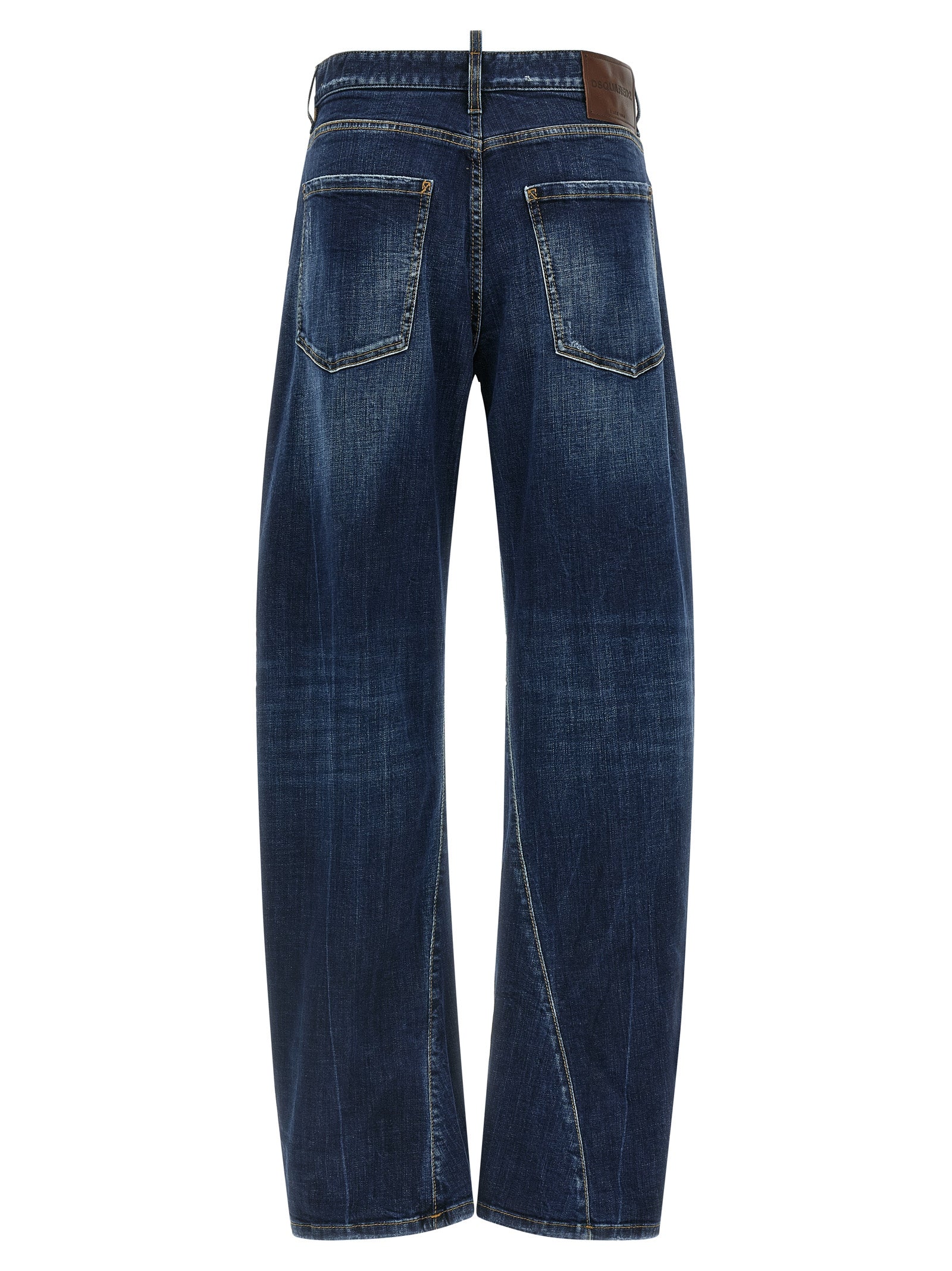Dsquared² Blaue Baumwolljeans im Relaxed Fit