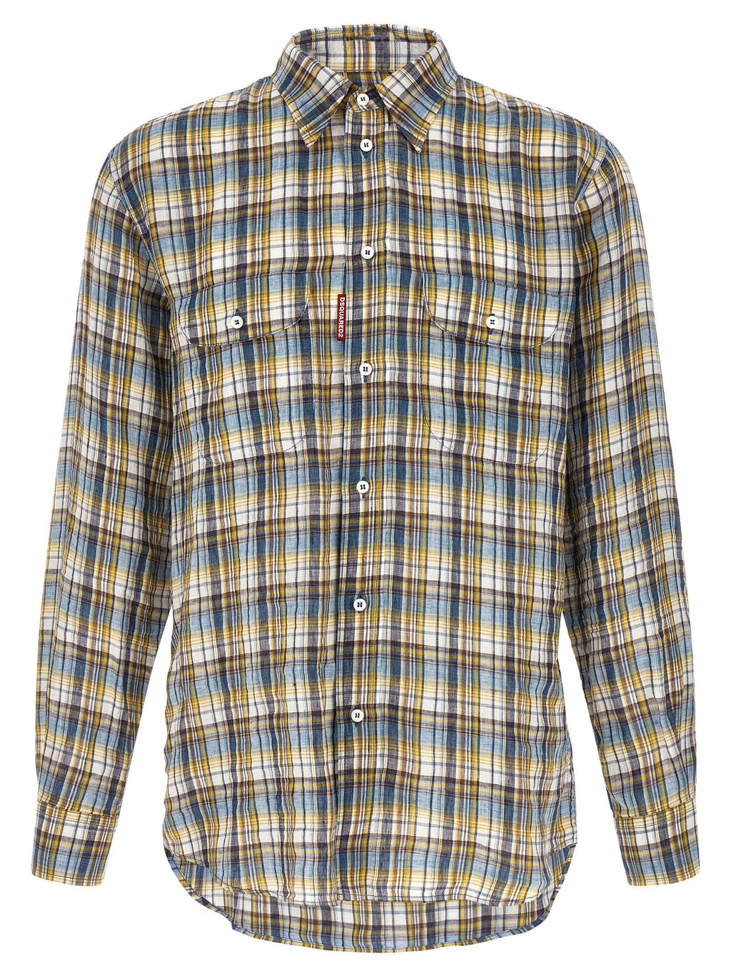 Dsquared² Mehrfarbige Leinenbluse