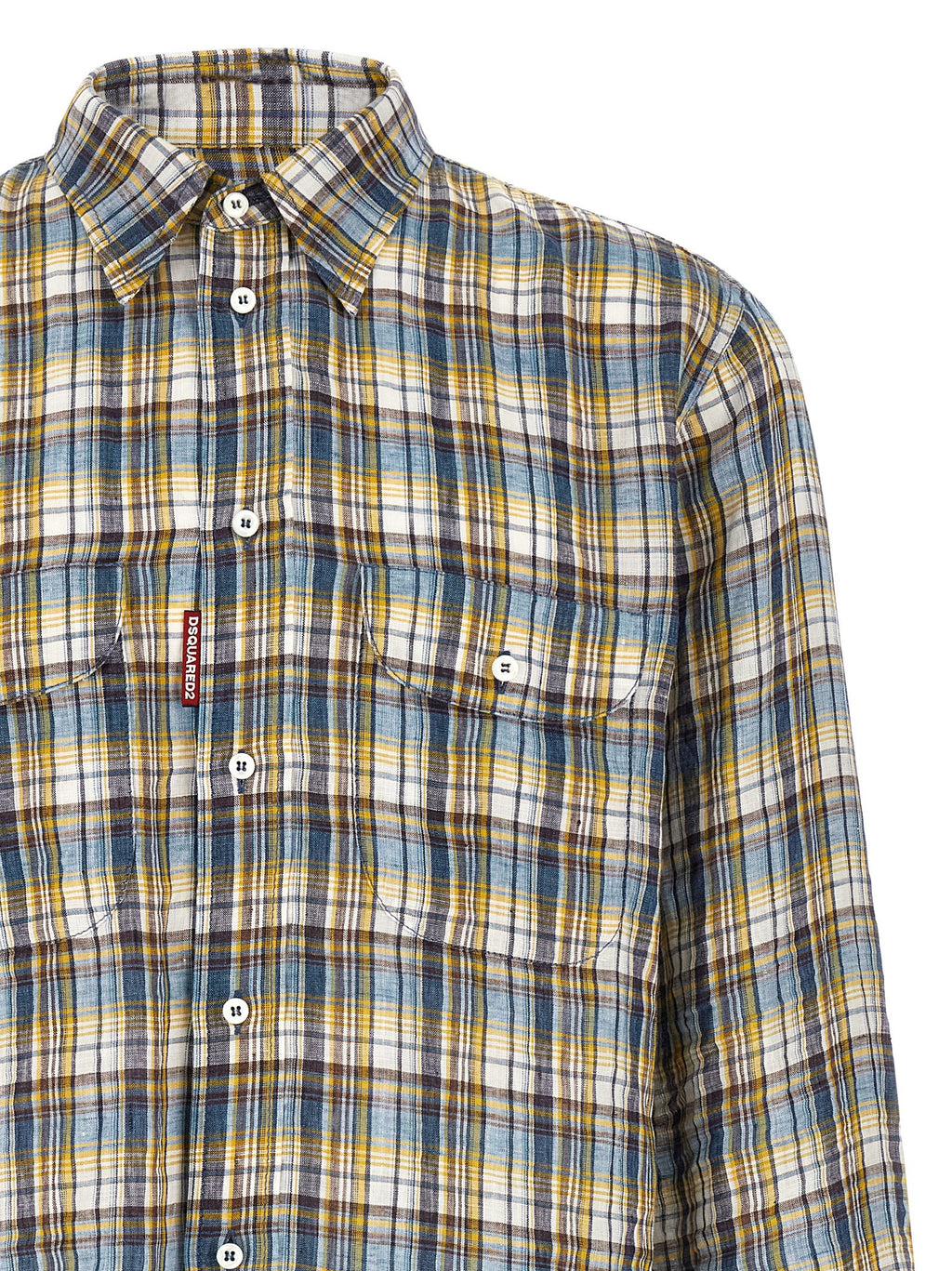Dsquared² Mehrfarbige Leinenbluse