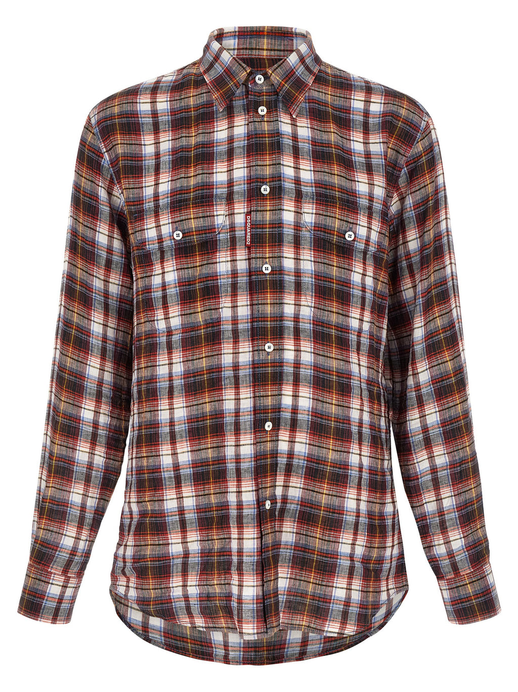 Dsquared² Mehrfarbige Leinenbluse