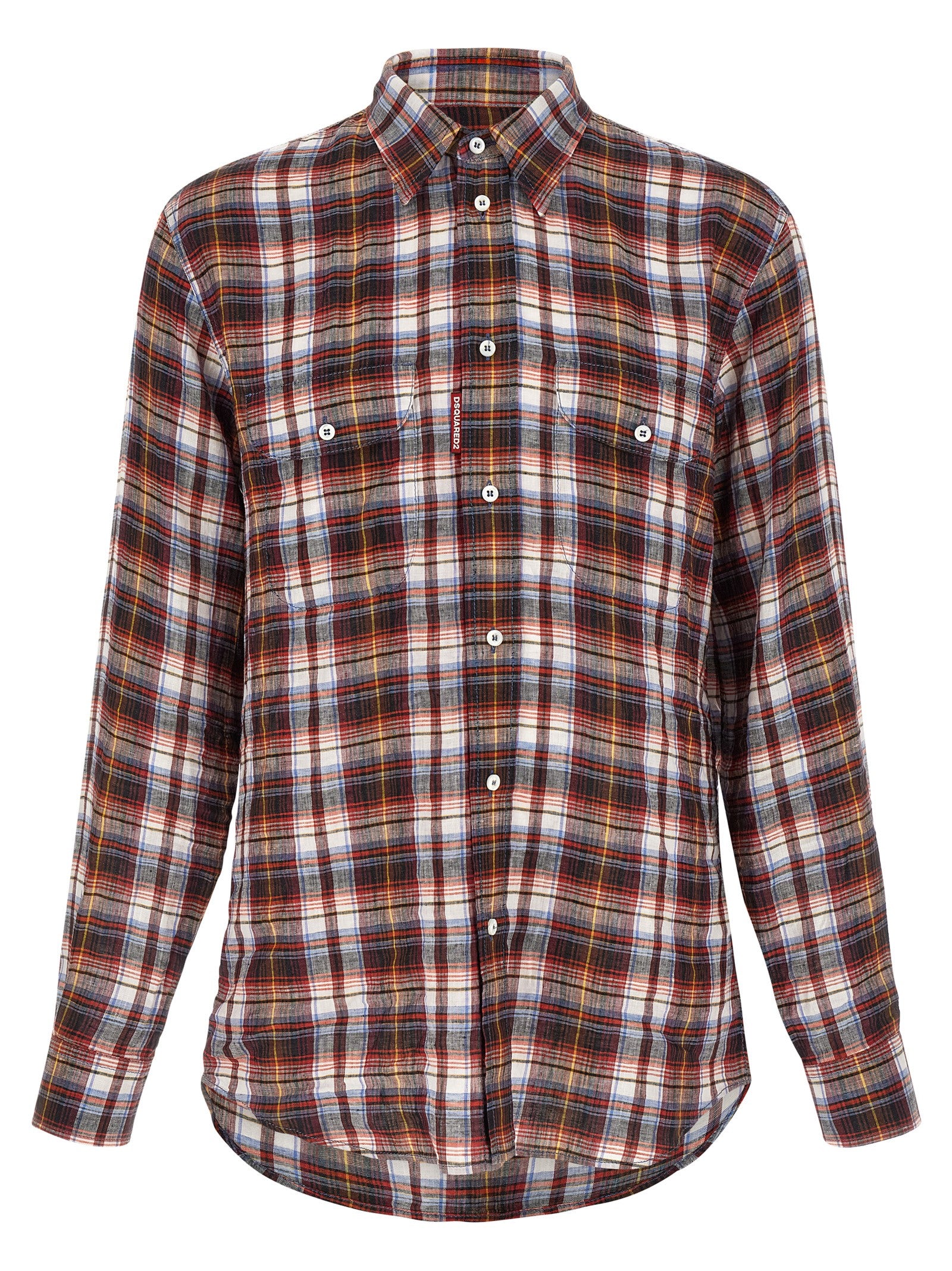 Dsquared² Mehrfarbige Leinenbluse