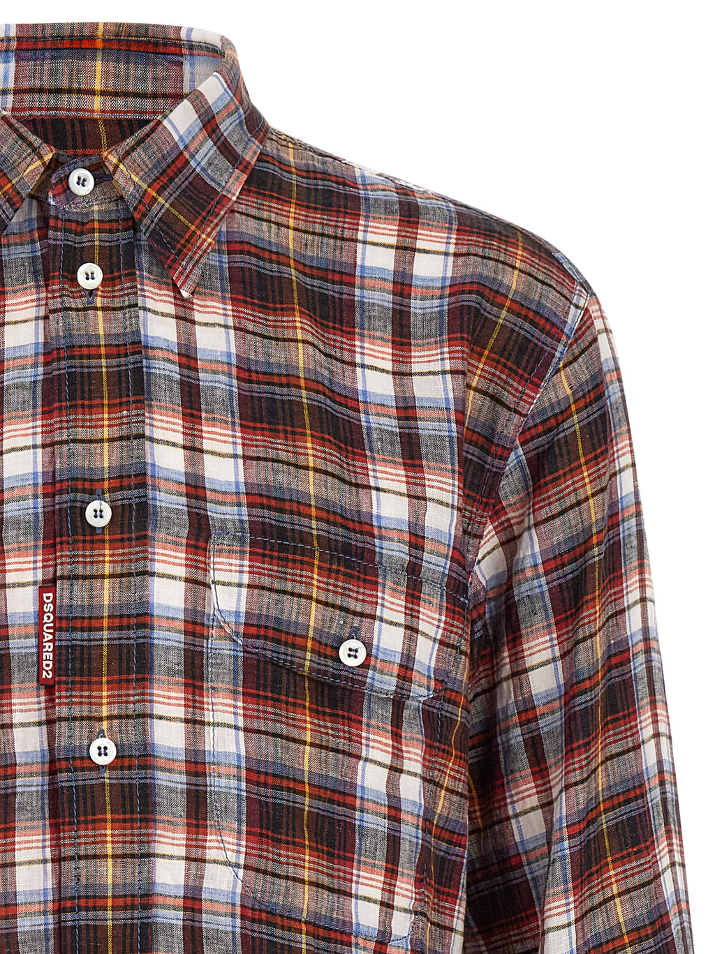 Dsquared² Mehrfarbige Leinenbluse