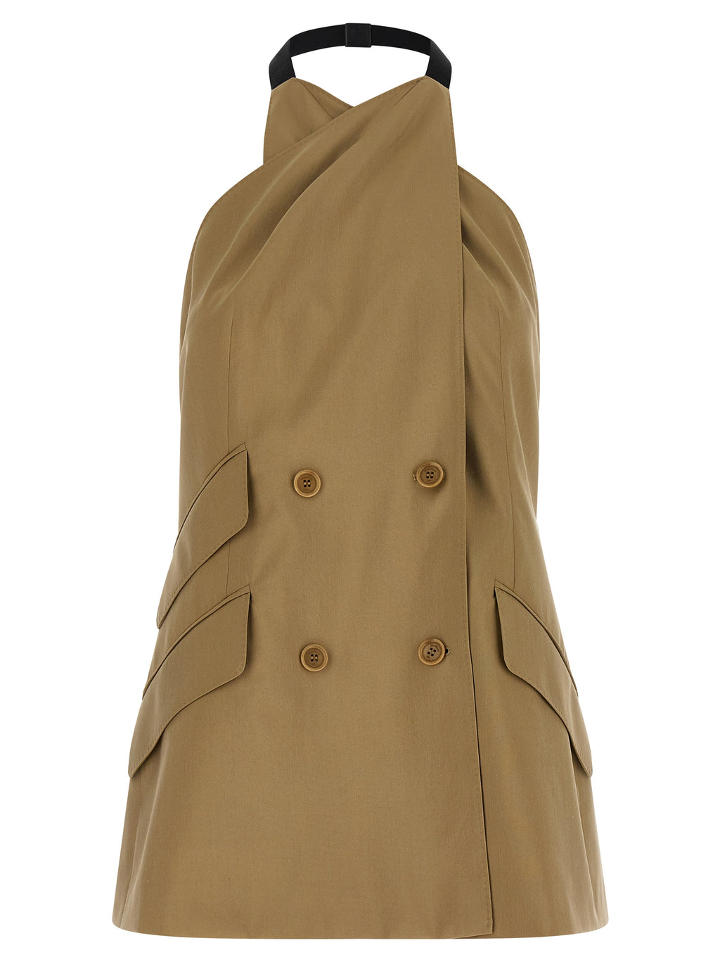Max Mara Mantel aus reiner Schurwolle in Beige