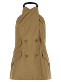 Max Mara Mantel aus reiner Schurwolle in Beige