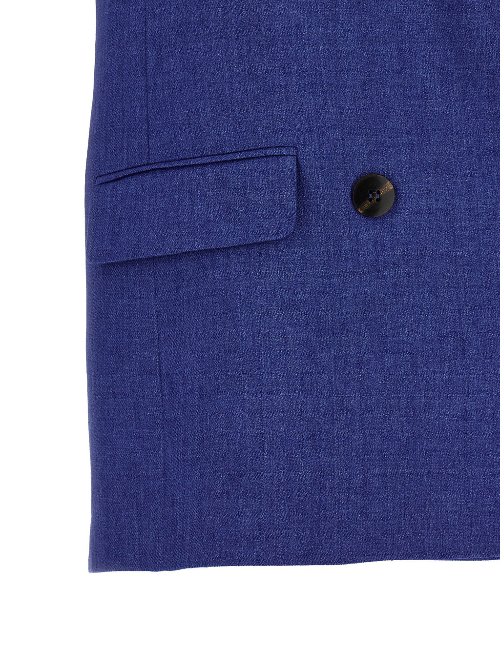 Max Mara Blaue Leinen-Weste
