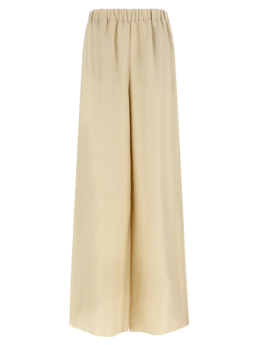 Max Mara Beige Leinen Freizeithose