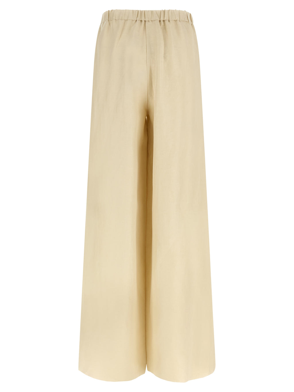 Max Mara Beige Leinen Freizeithose