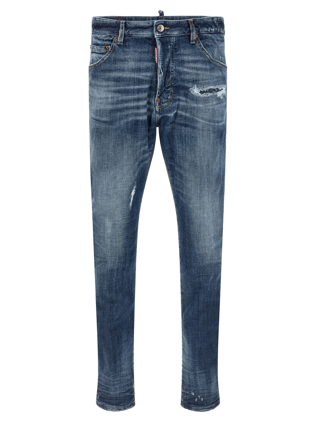 Dsquared² Blaue Baumwoll-Jeans im Slim Fit