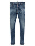 Dsquared² Blaue Baumwoll-Jeans im Slim Fit