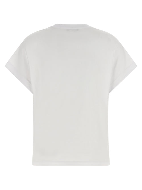 Balmain Weißes Baumwoll-T-Shirt