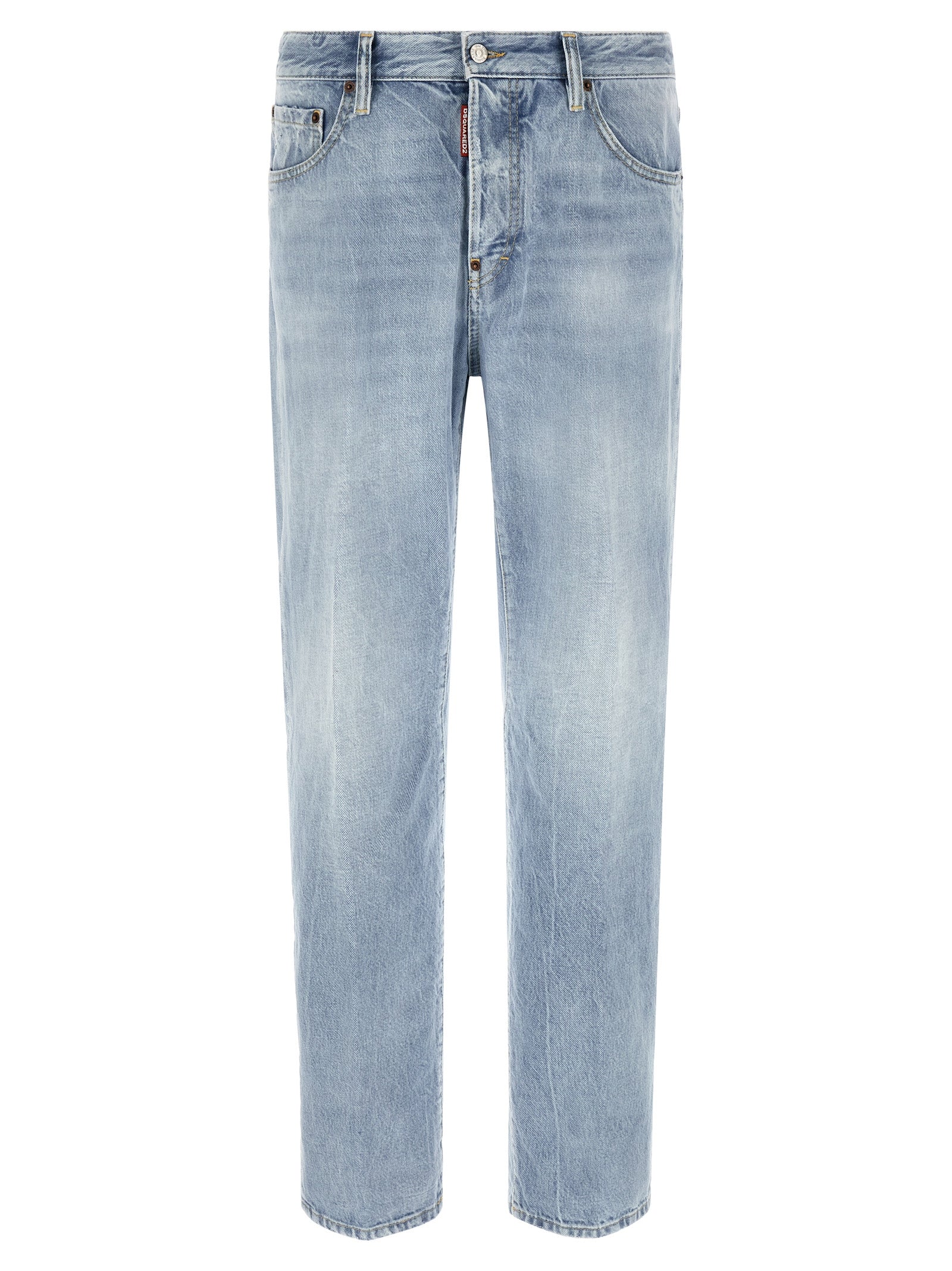 Dsquared² Blaue Jeans aus Baumwolle im geraden Schnitt