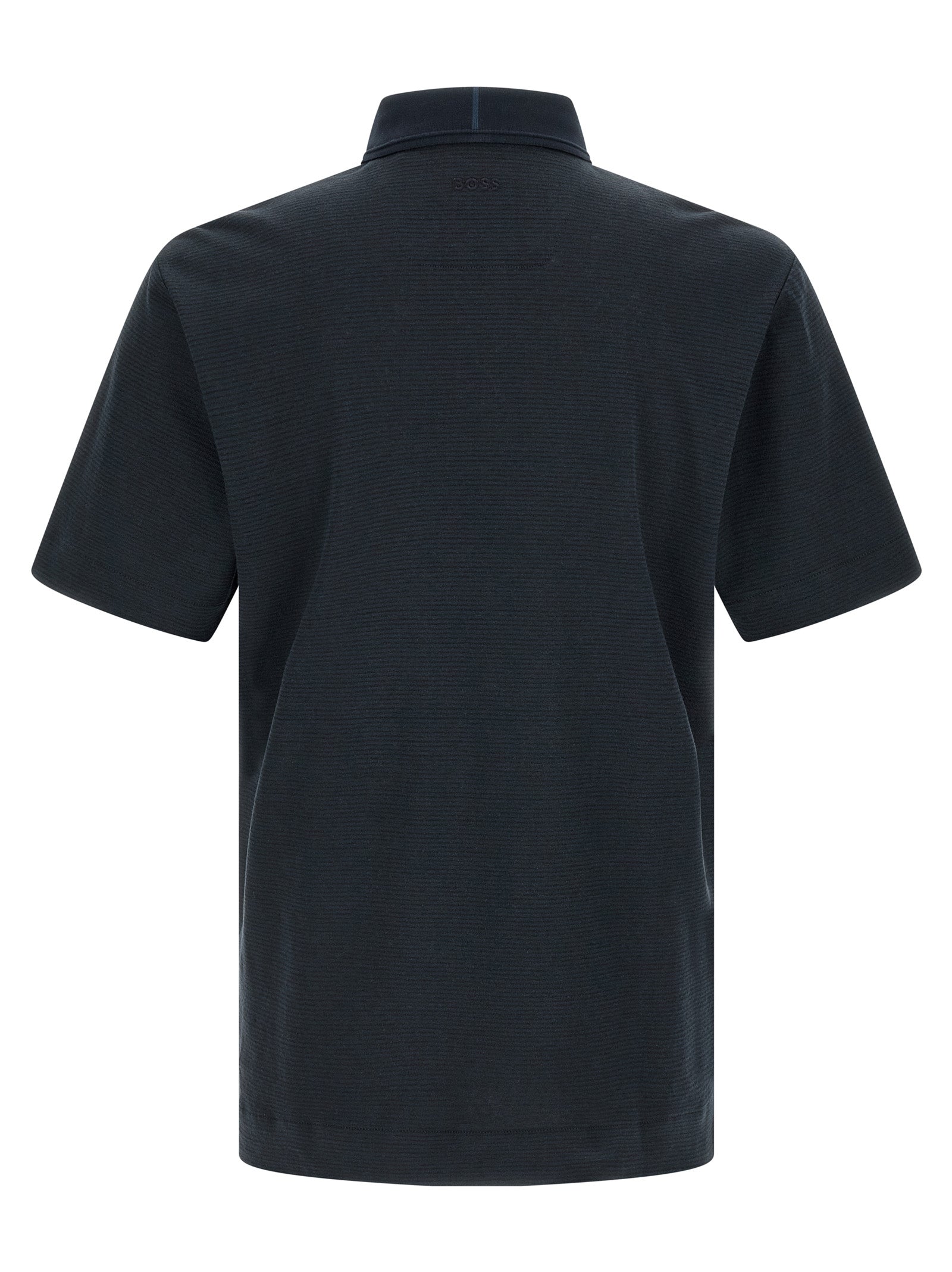 Hugo Boss Blaues Baumwoll-Polohemd