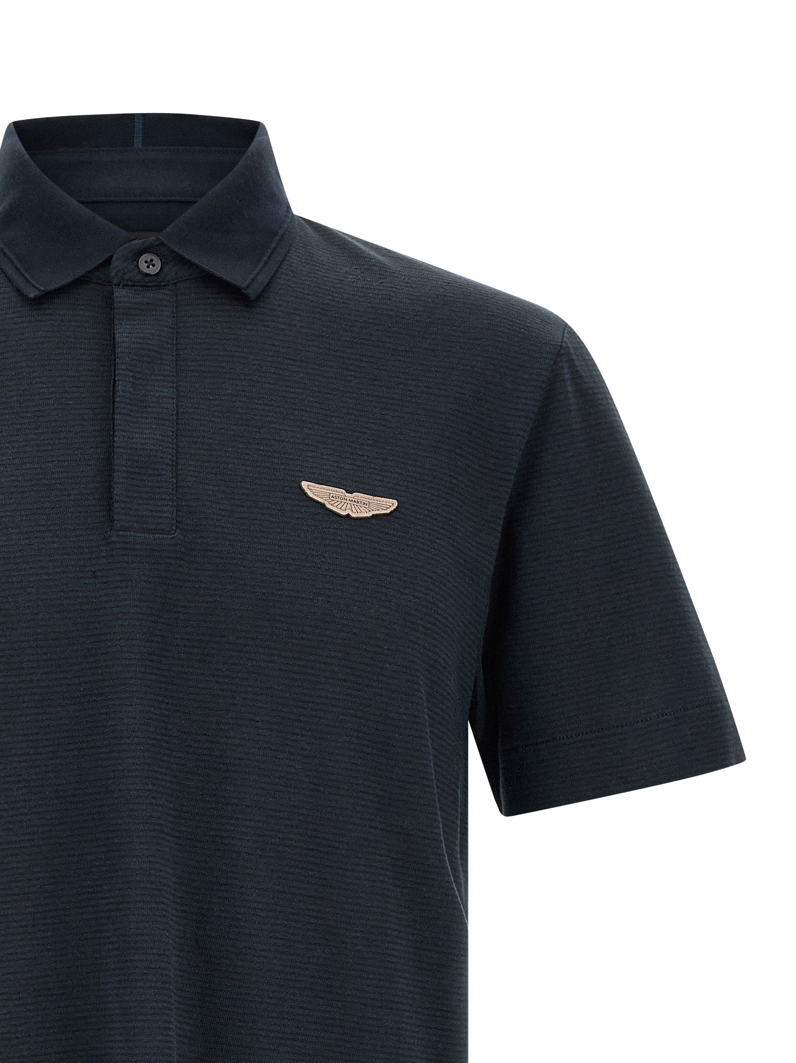 Hugo Boss Blaues Baumwoll-Polohemd