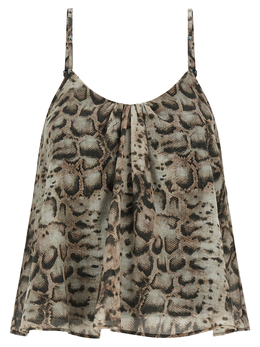PINKO Graue Baumwollbluse
