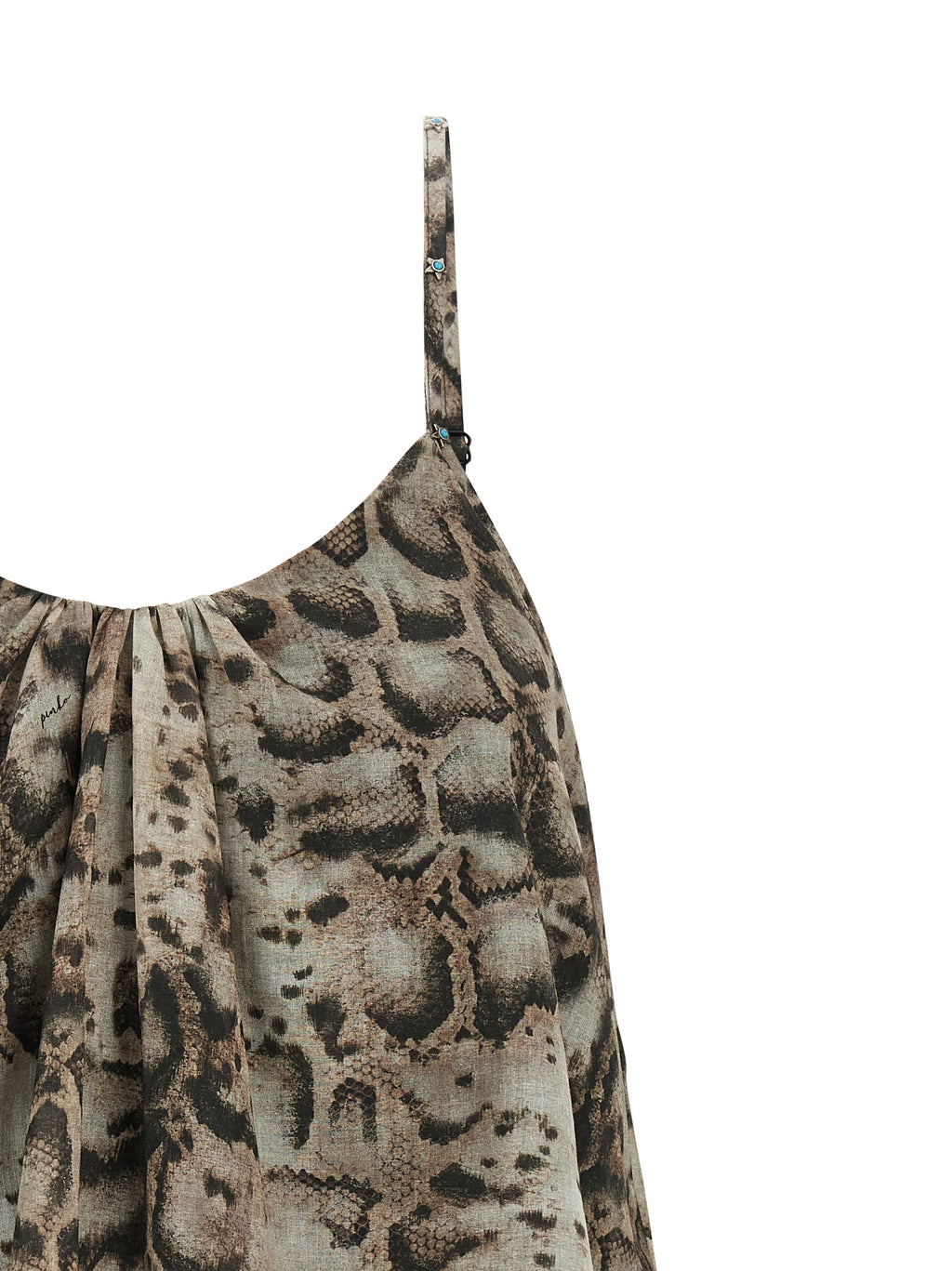 PINKO Graue Baumwollbluse