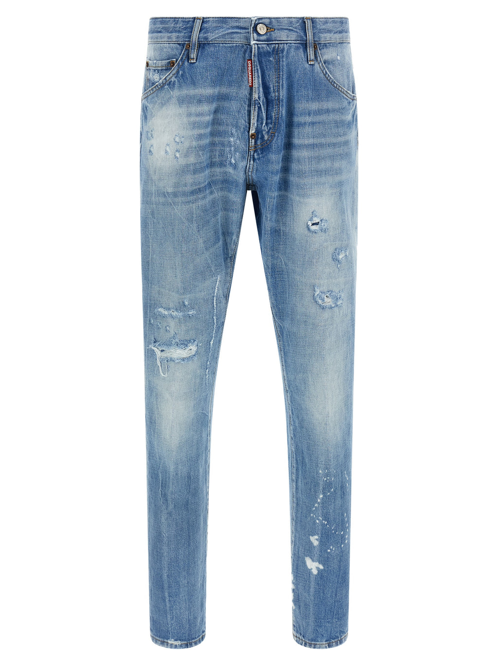Dsquared² Blaue Jeans aus Baumwolle im geraden Schnitt